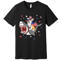 Corgi Shark 4th Of July Dog Mom Dad Puppy Lover Premium T-Shirt