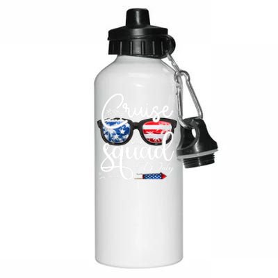 Cruise Squad 4Th Of July Vacation Matching Family Cruise Gift Aluminum Water Bottle 