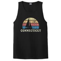 Connecticut Sailboat 70s Throwback Sunset PosiCharge Competitor Tank