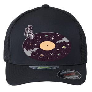 Cosmic Sound Astronaut Music Lover Gift Flexfit Unipanel Trucker Cap