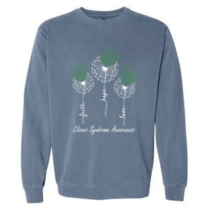 Cloves Syndrome Awareness Gift Faith Hope Love Dandelion Gift Garment-Dyed Sweatshirt