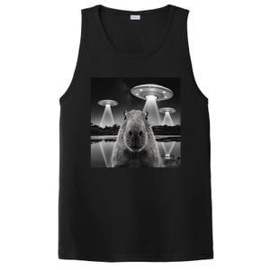 Capybara Selfie Alien Ufo Gifts Rodent Lover PosiCharge Competitor Tank