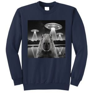 Capybara Selfie Alien Ufo Gifts Rodent Lover Sweatshirt