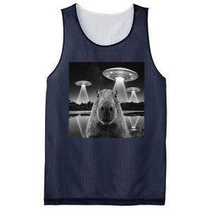 Capybara Selfie Alien Ufo Gifts Rodent Lover Mesh Reversible Basketball Jersey Tank