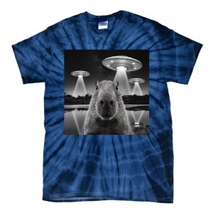 Capybara Selfie Alien Ufo Gifts Rodent Lover Tie-Dye T-Shirt