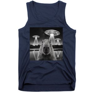 Capybara Selfie Alien Ufo Gifts Rodent Lover Tank Top