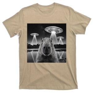 Capybara Selfie Alien Ufo Gifts Rodent Lover T-Shirt