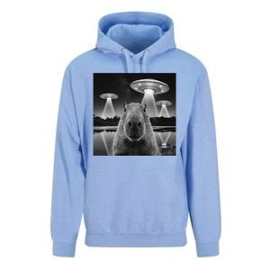 Capybara Selfie Alien Ufo Gifts Rodent Lover Unisex Surf Hoodie