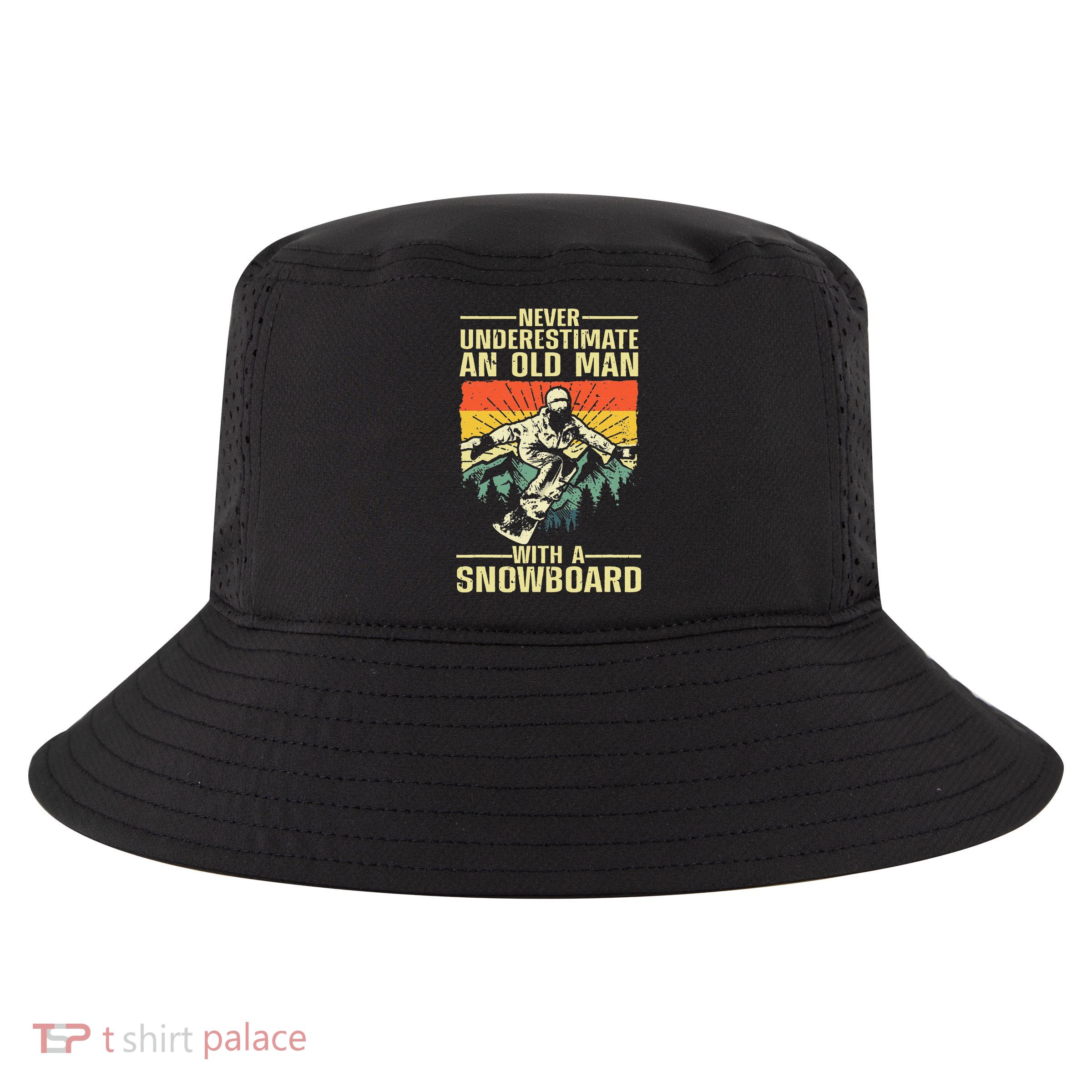 Cool Snowboard Art Skier Snowboarding Snowboarder Cool Comfort Performance Bucket Hat