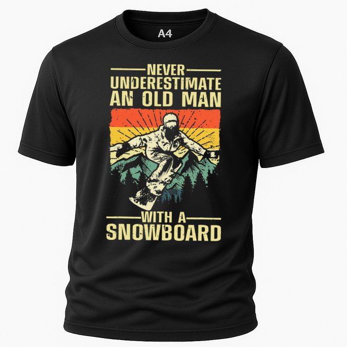 Cool Snowboard Art Skier Snowboarding Snowboarder Cooling Performance Crew T-Shirt