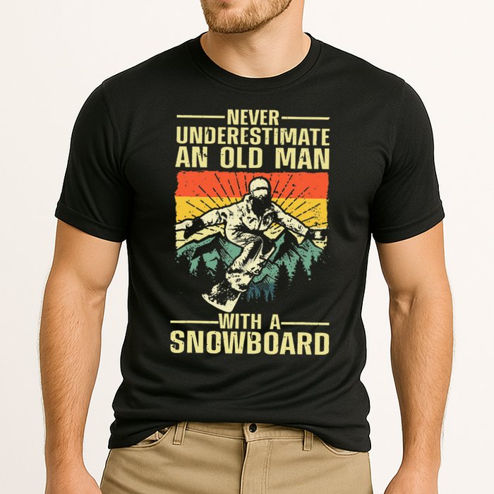 Cool Snowboard Art Skier Snowboarding Snowboarder Cooling Performance Crew T-Shirt