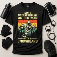 Cool Snowboard Art Skier Snowboarding Snowboarder Cooling Performance Crew T-Shirt