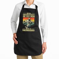 Cool Snowboard Art Skier Snowboarding Snowboarder Apron