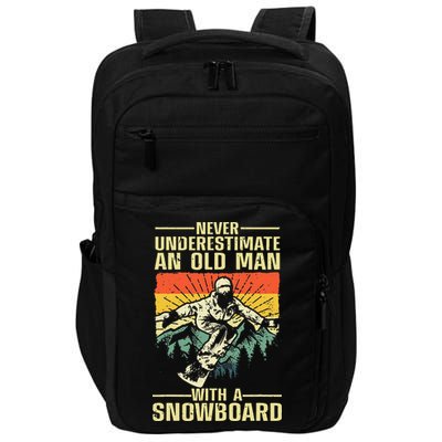 Cool Snowboard Art Skier Snowboarding Snowboarder Impact Tech Backpack