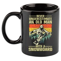 Cool Snowboard Art Skier Snowboarding Snowboarder 11oz C Handle Ceramic Mug