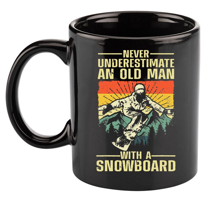 Cool Snowboard Art Skier Snowboarding Snowboarder 11oz C Handle Ceramic Mug