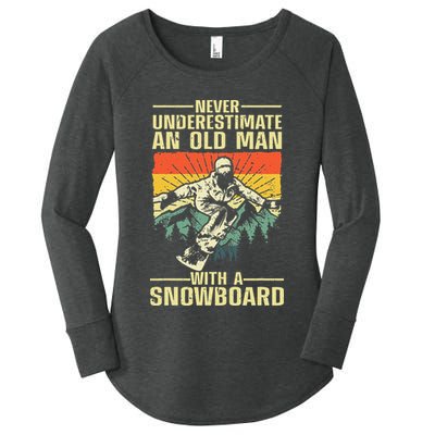 Cool Snowboard Art Skier Snowboarding Snowboarder Women's Perfect Tri Tunic Long Sleeve Shirt