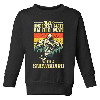 Cool Snowboard Art Skier Snowboarding Snowboarder Toddler Sweatshirt