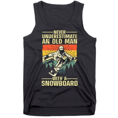 Cool Snowboard Art Skier Snowboarding Snowboarder Tank Top