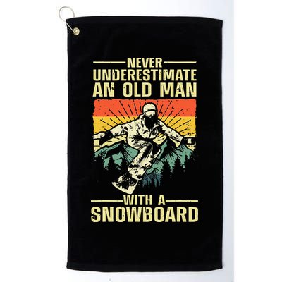 Cool Snowboard Art Skier Snowboarding Snowboarder Golf Towel