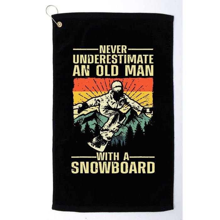 Cool Snowboard Art Skier Snowboarding Snowboarder Golf Towel