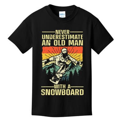 Cool Snowboard Art Skier Snowboarding Snowboarder Kids T-Shirt