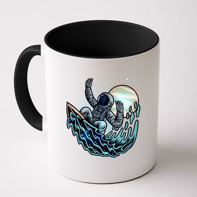 Cool Space Astronaut Surfing the Galaxy Mug