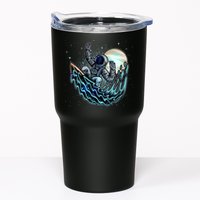 Cool Space Astronaut Surfing the Galaxy Tumbler