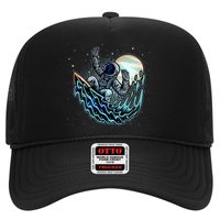 Cool Space Astronaut Surfing the Galaxy Trucker Hat