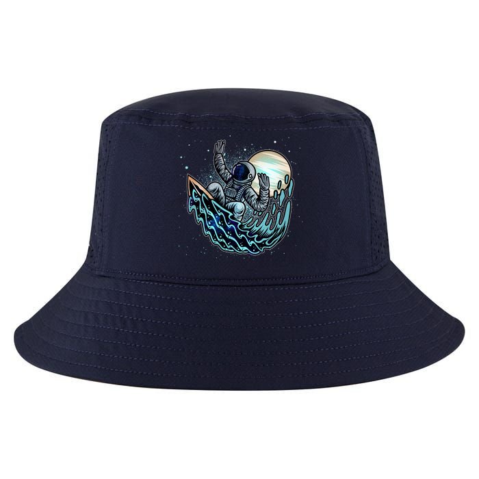 Cool Space Astronaut Surfing the Galaxy Cool Comfort Performance Bucket Hat