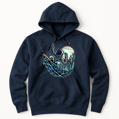 Cool Space Astronaut Surfing the Galaxy Hoodie
