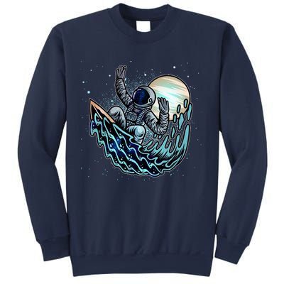 Cool Space Astronaut Surfing the Galaxy Sweatshirt