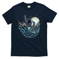 Cool Space Astronaut Surfing the Galaxy T-Shirt