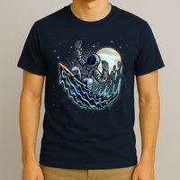 Cool Space Astronaut Surfing the Galaxy T-Shirt