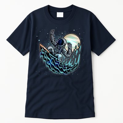 Cool Space Astronaut Surfing the Galaxy Tall T-Shirt