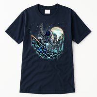 Cool Space Astronaut Surfing the Galaxy Tall T-Shirt