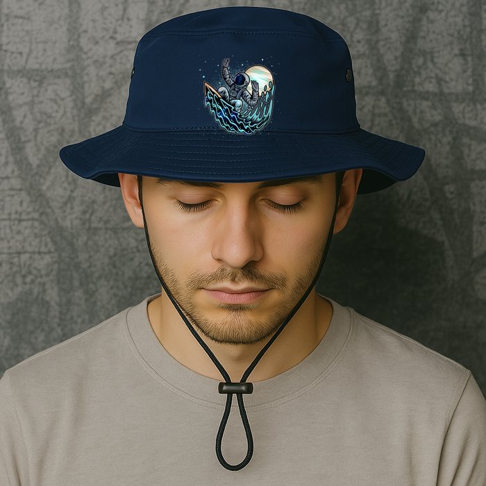 Cool Space Astronaut Surfing the Galaxy Bucket Hat