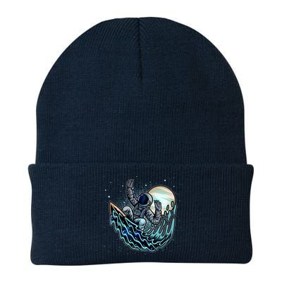 Cool Space Astronaut Surfing the Galaxy Beanie