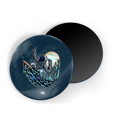Cool Space Astronaut Surfing the Galaxy Magnet
