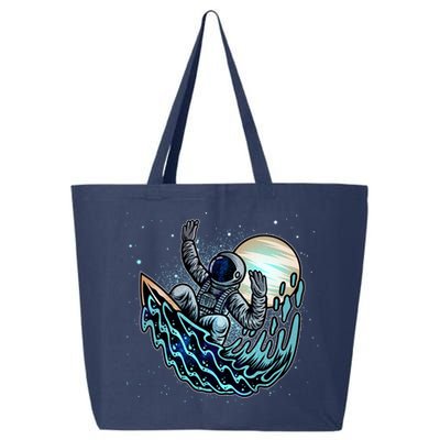 Cool Space Astronaut Surfing the Galaxy 25L Jumbo Tote