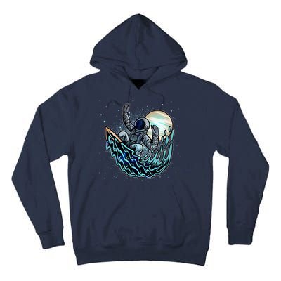 Cool Space Astronaut Surfing the Galaxy Tall Hoodie