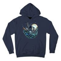 Cool Space Astronaut Surfing the Galaxy Tall Hoodie