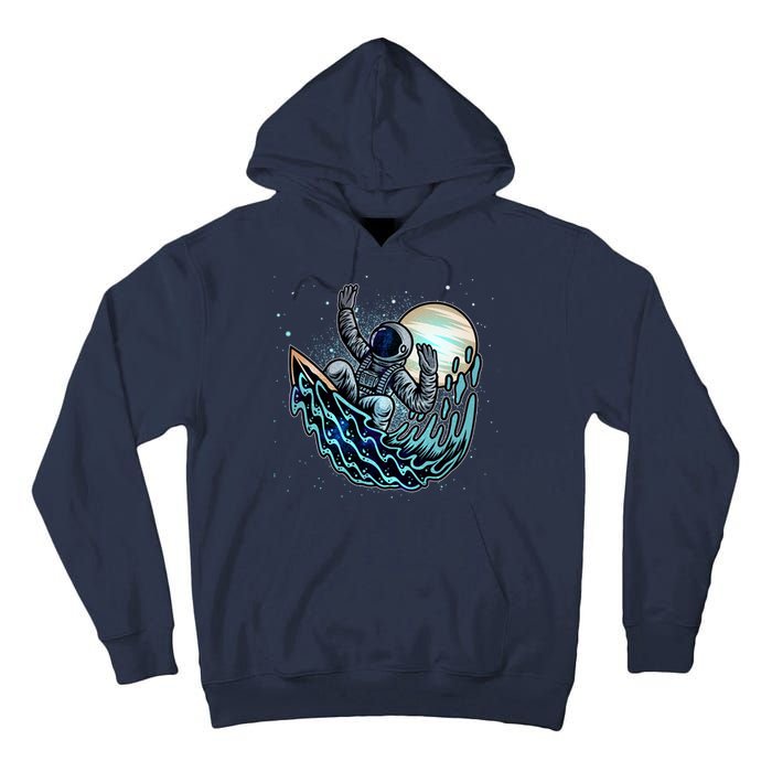 Cool Space Astronaut Surfing the Galaxy Tall Hoodie