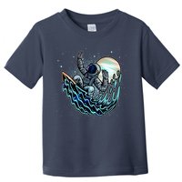 Cool Space Astronaut Surfing the Galaxy Toddler T-Shirt