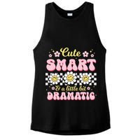 Cute Smart And A Little Bit Dramatic Retro  Ladies PosiCharge Tri-Blend Wicking Tank