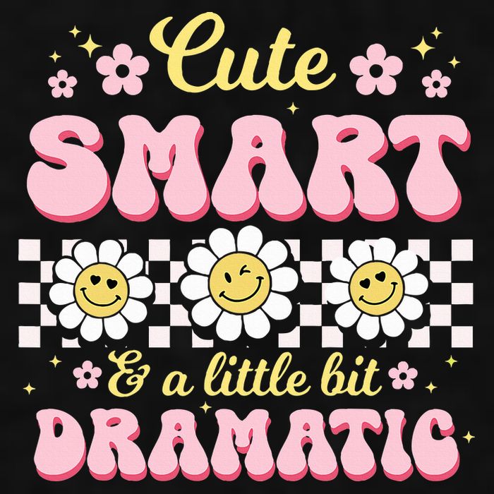 Cute Smart And A Little Bit Dramatic Retro  Ladies PosiCharge Tri-Blend Wicking Tank