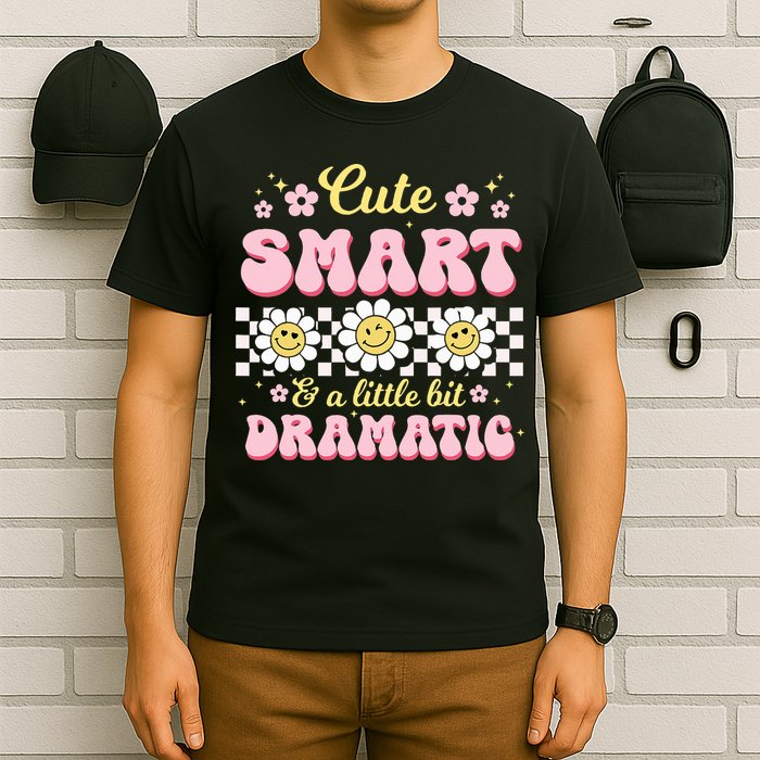 Cute Smart And A Little Bit Dramatic Retro  T-Shirt