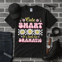 Cute Smart And A Little Bit Dramatic Retro  Tall T-Shirt