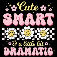 Cute Smart And A Little Bit Dramatic Retro  Bucket Hat