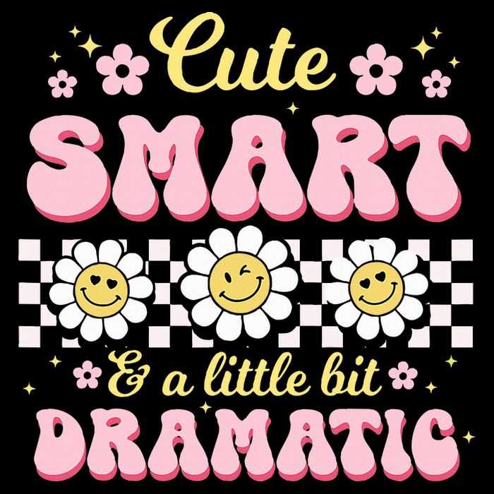 Cute Smart And A Little Bit Dramatic Retro  Bucket Hat